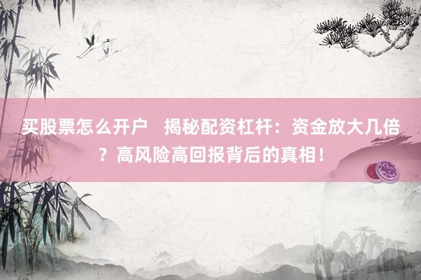 买股票怎么开户   揭秘配资杠杆：资金放大几倍？高风险高回报背后的真相！