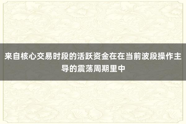来自核心交易时段的活跃资金在在当前波段操作主导的震荡周期里中