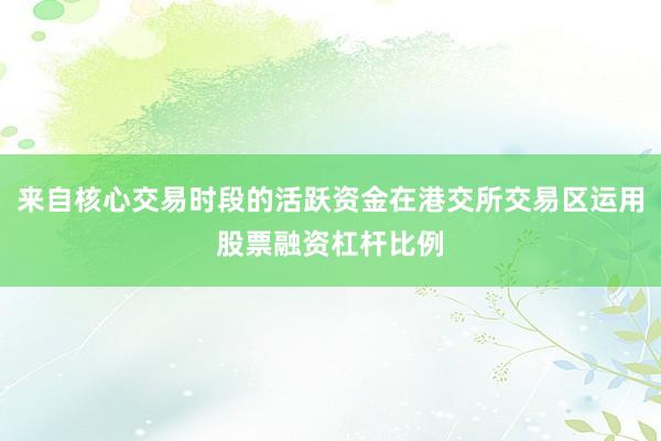 来自核心交易时段的活跃资金在港交所交易区运用股票融资杠杆比例
