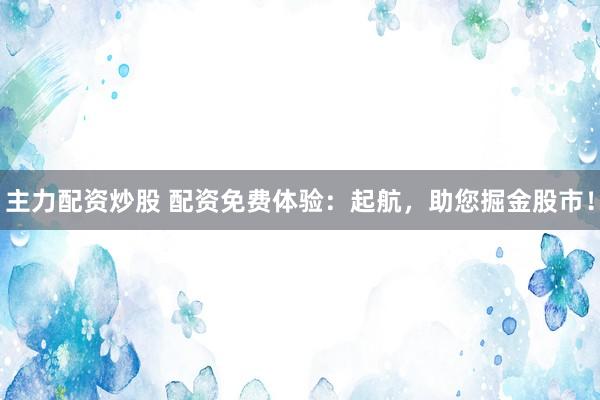 主力配资炒股 配资免费体验：起航，助您掘金股市！